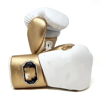 Pro tréning s neútočícím súperom Boxerské Rukavice - 16 oz. - White/Gold