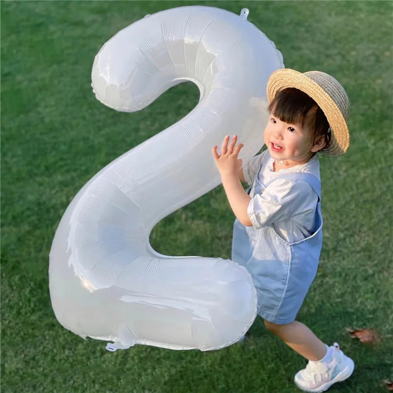 16Inch Biela Počet Balónov 0-9 Veľký Digitálny Fólie Hélium Balóny Happy Birthday Svadobné Party Dekorácie, Detské Sprcha Dodávky2
