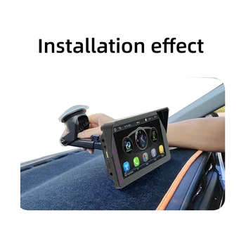 7 Palcový Auto Dotykový Displej s Tlačidlo Bezdrôtové CarPlay Android Auto Auto Prenosné Rádio, Bluetooth MP5 Multimediálne Hosť