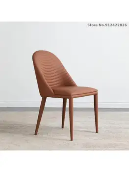 Autor svetlo luxusné high-end jedálenské stoličky moderný jednoduchý domácnosti Nordic čistá červená talianska reštaurácia mäkké predkožky späť stoličky