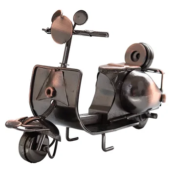 Kreatívne Nordic Miniatúrne Motocykel Model Prop Retro Motor Figúrka Železa Chlapec Darček Dieťa Hračku Home Office Dekorácie Prázdninový Darček