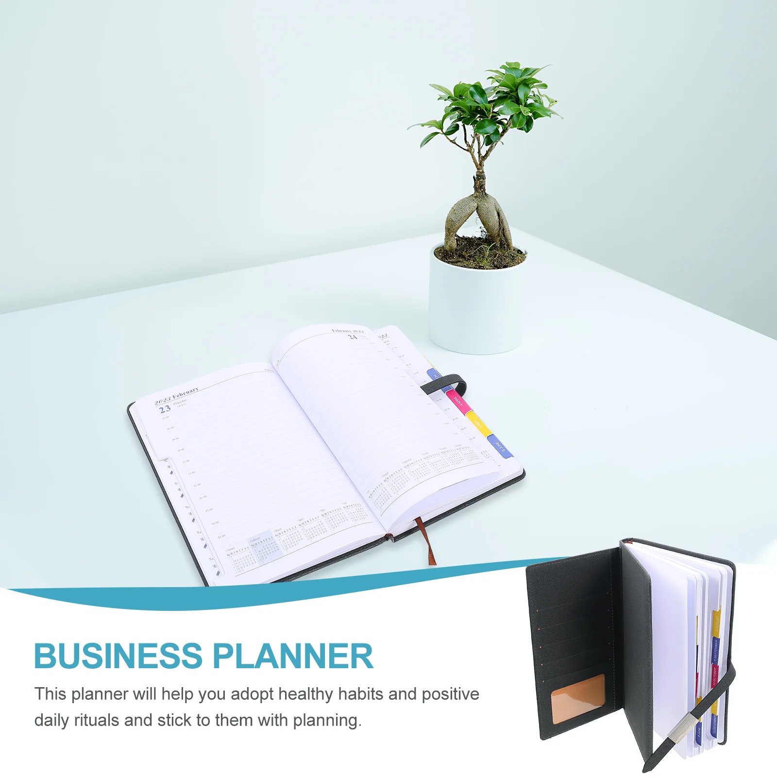 Špirála Zápisníky 2023 Plán Knihy, Kalendáre Agendy Notebooky Osobné Plánovač Business Paper Office4
