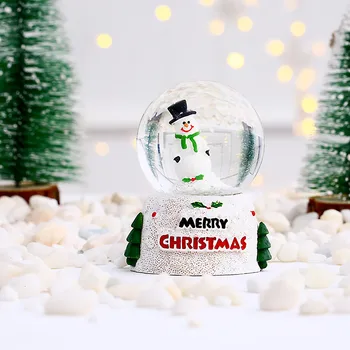Desktop Vianočný Muž Vianočné Sklo Krištáľ štedrý deň Detí Dekorácie Snehuliak Starý Loptu 320mlwater Darček Loptu Žiariace