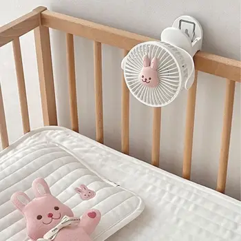Kórejský Kočík Baby Klip Ventilátor Mini Prenosné Dobíjacie Elektrické Veternej Energie Ručné Fanúšikov Malé Vonkajšie Chladenie Ventilador