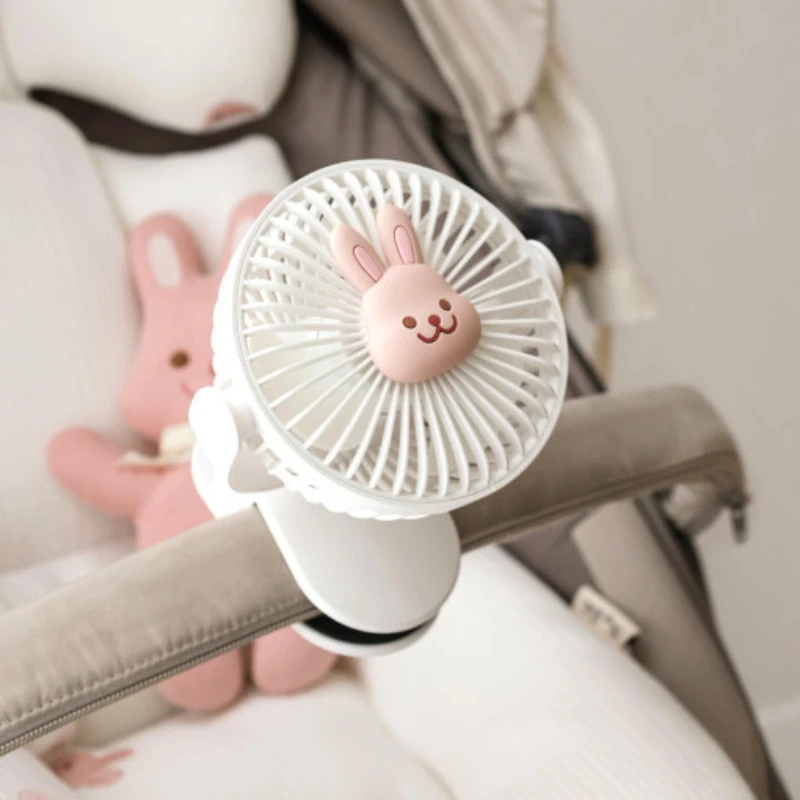 Kórejský Kočík Baby Klip Ventilátor Mini Prenosné Dobíjacie Elektrické Veternej Energie Ručné Fanúšikov Malé Vonkajšie Chladenie Ventilador1