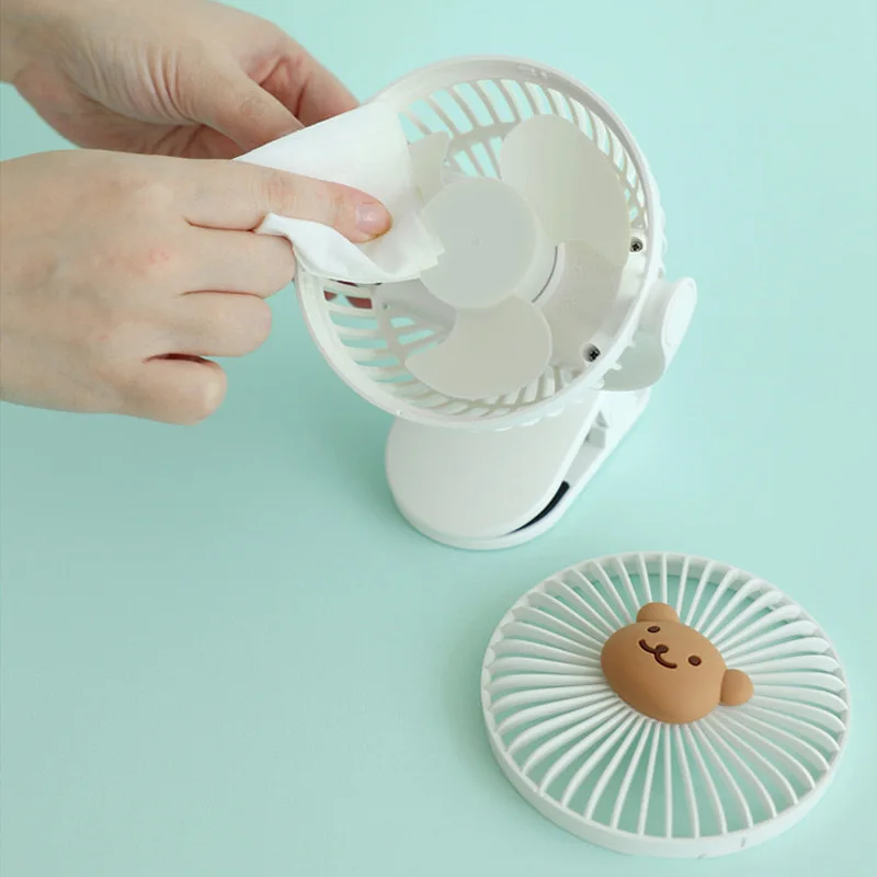 Kórejský Kočík Baby Klip Ventilátor Mini Prenosné Dobíjacie Elektrické Veternej Energie Ručné Fanúšikov Malé Vonkajšie Chladenie Ventilador5