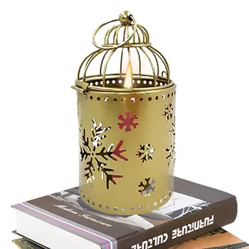Birdcage Svietnik Kov Materiál Sviečkový Vintage Visí Svietnik Tvorivé Iron Art Domov Svadobné Dekorácie