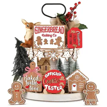 Vianočný Perník Viazané Zásobník Dekor Gingerbread Man Vianočná Výzdoba Pre Viazané Zásobník Dom, Zrubové Viazané Zásobník Zime