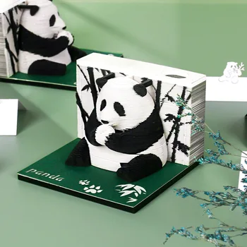 ALLTU Borovicového Lesa Panda Obrázok 3D poznámkový blok Správy Papier