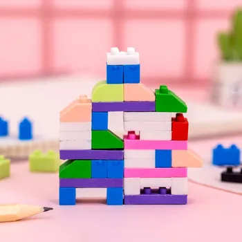 1pack Mini Puzzle bloky šitie guma Gumy Deti Hračky Nástroje Školské potreby Detí diy papiernictvo mini