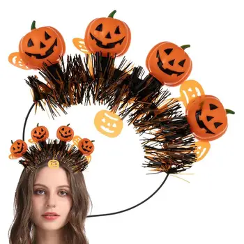 Tekvica hlavový most LED Halloween Vlasy Hoop Kostým Príslušenstvo Dekoratívne Žiariace pokrývku hlavy Na Cosplay Halloween Party