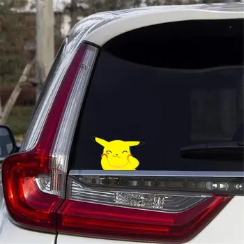 Pokemon Kreslených Pikachu Nálepky Auto Poškriabaniu Kryt Nálepky Beží Lightning Pikachu Nálepky detské Hračky, Vianočné Darčeky