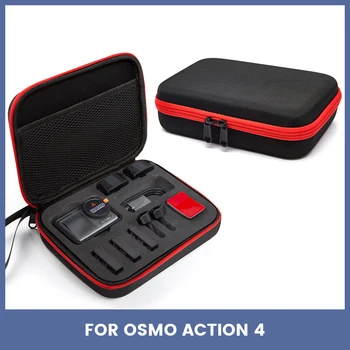 Fotoaparát Kabelky Pre OSMO Akcia 4 Hard Shell Shockproof puzdro pre DJI Akcia 4 Športové Kamery Skladovanie Taška na Príslušenstvo